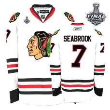 Brent Seabrook Jersey 7 Authentic White Man With 2013 Stanley Cup Finals Brent Seabrook Jersey 7 Authentic White Man With 2013 Stanley Cup Finals