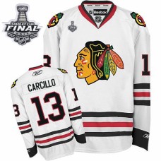 Dan Carcillo Jersey 13 White Authentic With 2013 Stanley Cup Finals Dan Carcillo Jersey 13 White Authentic With 2013 Stanley Cup Finals