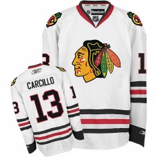 Dan Carcillo Jersey 13 White Premier Dan Carcillo Jersey 13 White Premier