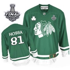 Marian Hossa Jersey 81 Authentic Green St Pattys Day Man With 2013 Stanley Cup Finals Marian Hossa Jersey 81 Authentic Green St Pattys Day Man With 2013 Stanley Cup Finals