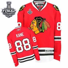 Patrick Kane Jersey 88 Authentic Red Home Man With 2013 Stanley Cup Finals