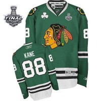 Patrick Kane Jersey Youth 88 Premier Green With 2013 Stanley Cup Finals Patrick Kane Jersey Youth 88 Premier Green With 2013 Stanley Cup Finals