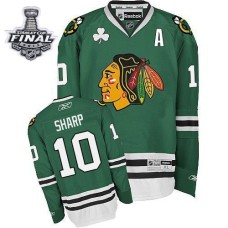 Patrick Sharp Jersey 10 Authentic Green Man With 2013 Stanley Cup Finals Patrick Sharp Jersey 10 Authentic Green Man With 2013 Stanley Cup Finals