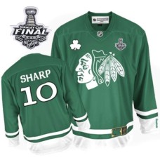 Patrick Sharp Jersey 10 Authentic Green St Pattys Day Man With 2013 Stanley Cup Finals Patrick Sharp Jersey 10 Authentic Green St Pattys Day Man With 2013 Stanley Cup Finals