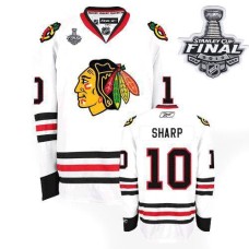 Patrick Sharp Jersey 10 Authentic White Man With 2013 Stanley Cup Finals Patrick Sharp Jersey 10 Authentic White Man With 2013 Stanley Cup Finals