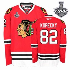 Tomas Kopecky Jersey 82 Premier Red Home Man With 2013 Stanley Cup Finals