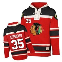 Tony Esposito Jersey Old Time Hockey 35 Red Sawyer Hooded Sweatshirt Authentic Tony Esposito Jersey Old Time Hockey 35 Red Sawyer Hooded Sweatshirt Authentic