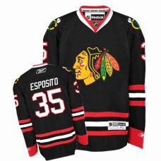 Tony Esposito Jersey 35 Authentic Black Man